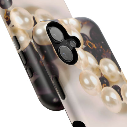 Impact-Resistant Phone Case – Noir Pearl