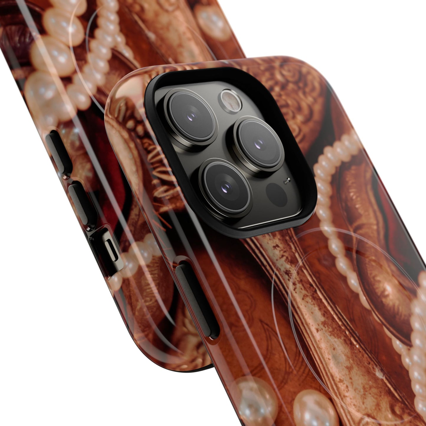 Protective Magnetic Phone Case – Bronze Vanity