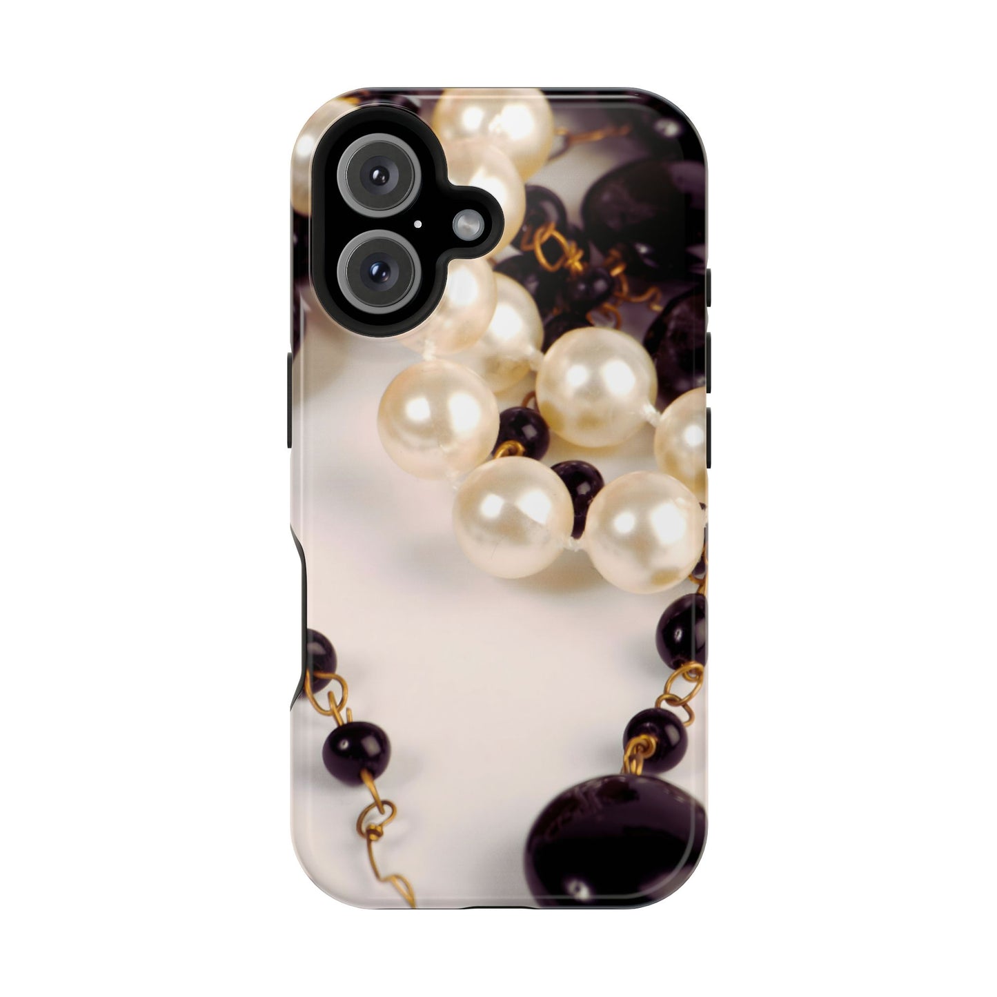 Wireless-Charging Compatible Case – Noir Pearl