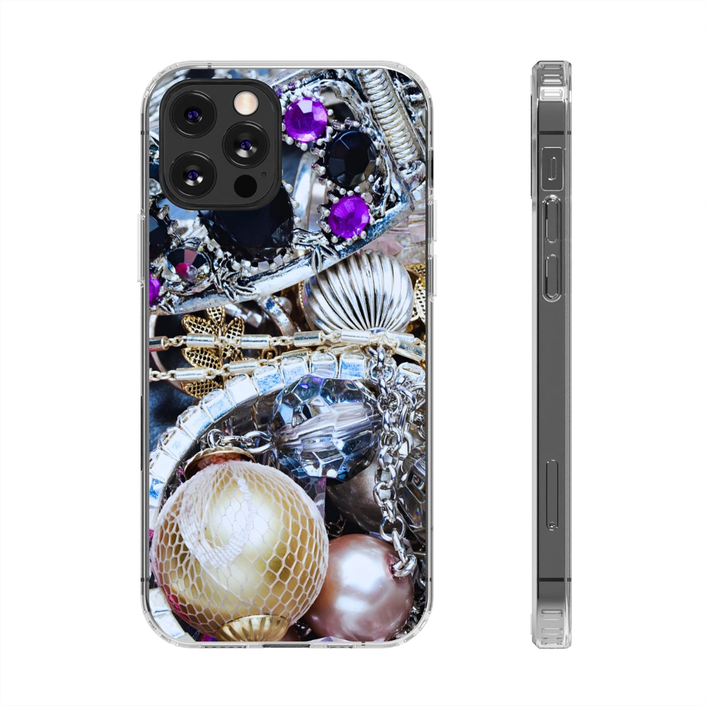 Clear Magnetic Phone Case – Chrome Jewel