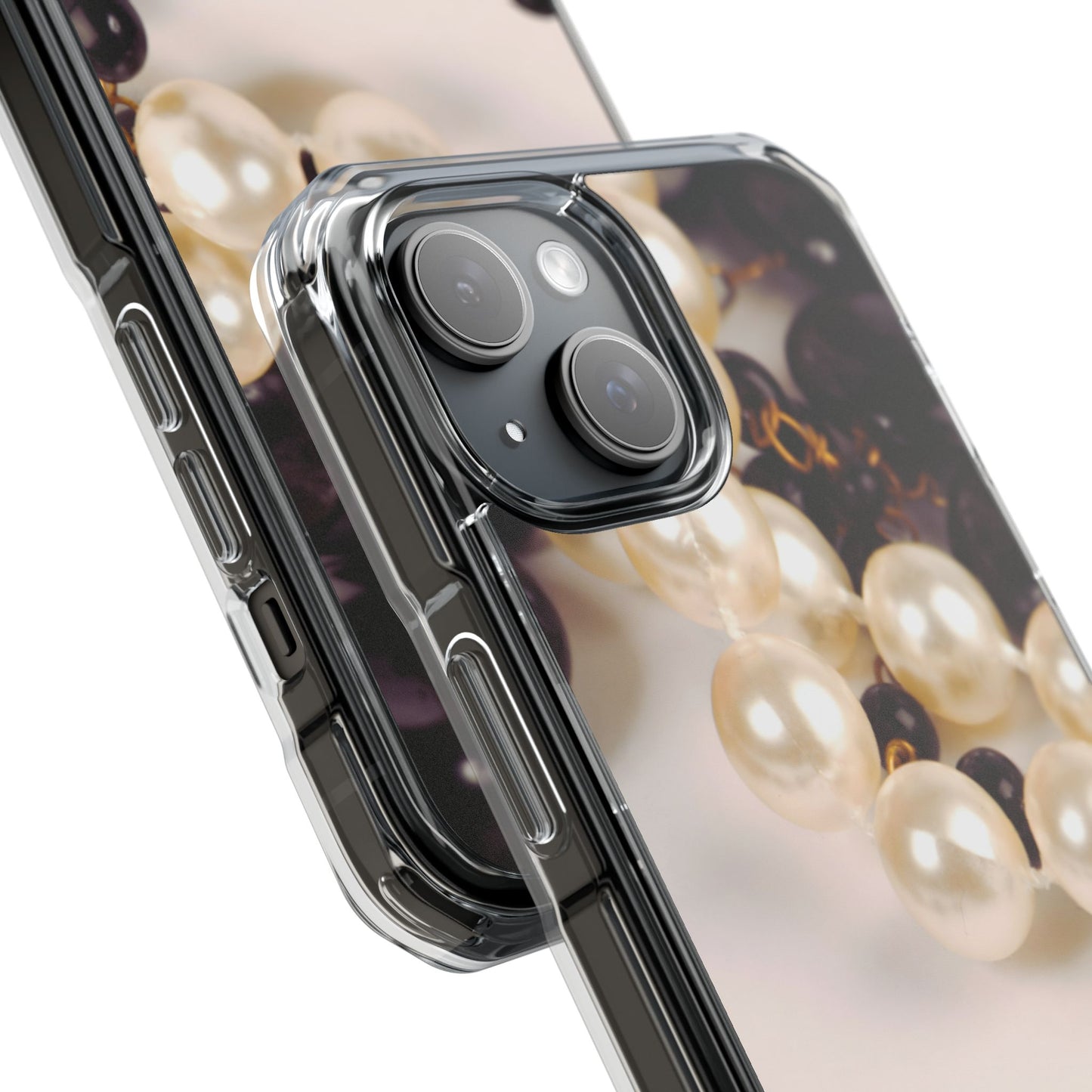 Clear Magnetic Phone Case – Noir Pearl