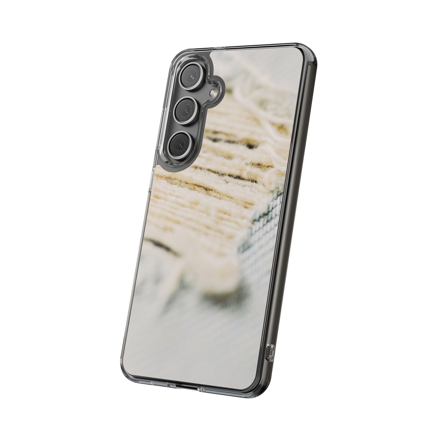 Clear Phone Case – Woven Warmth