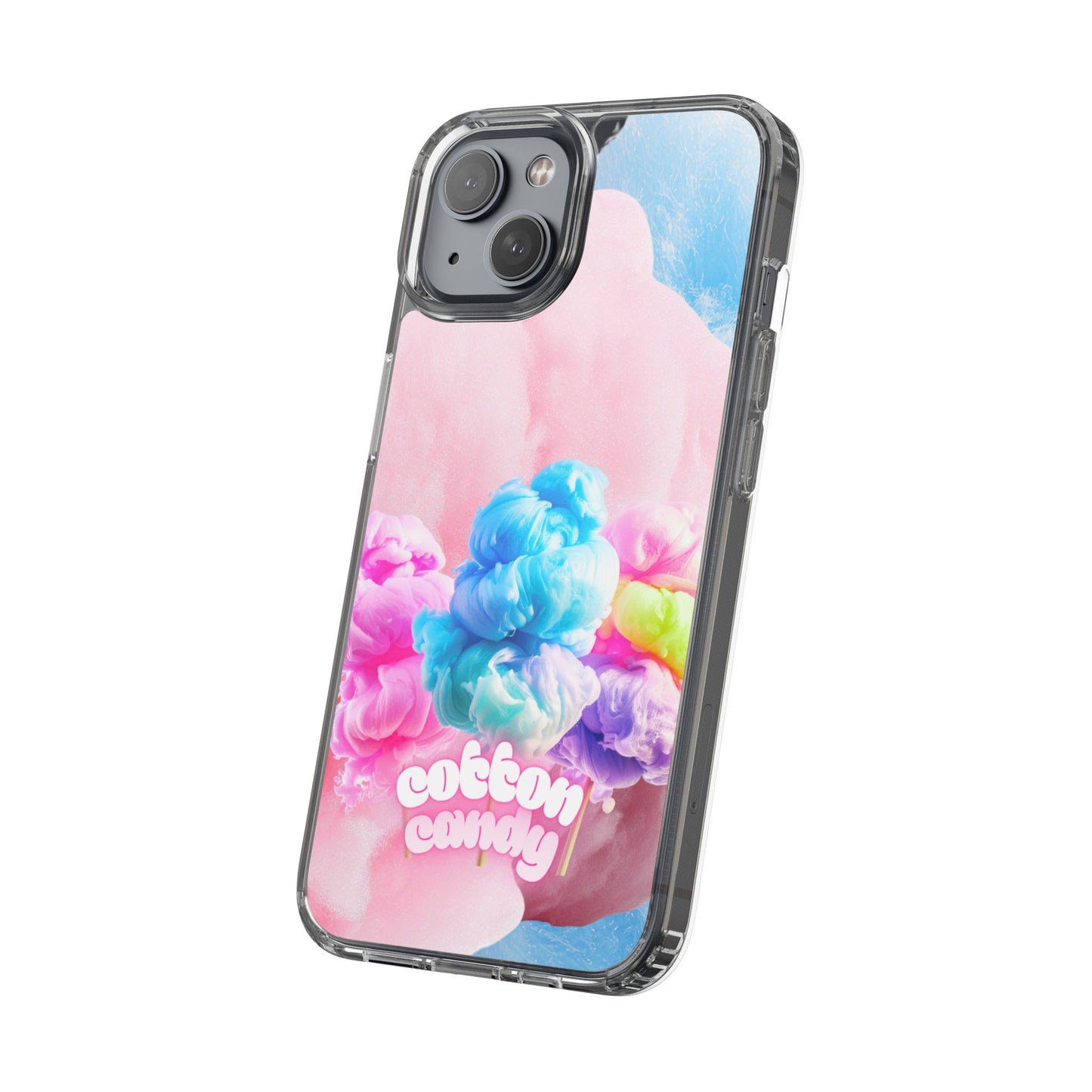 Clear Phone Case – Cotton Candy Dream