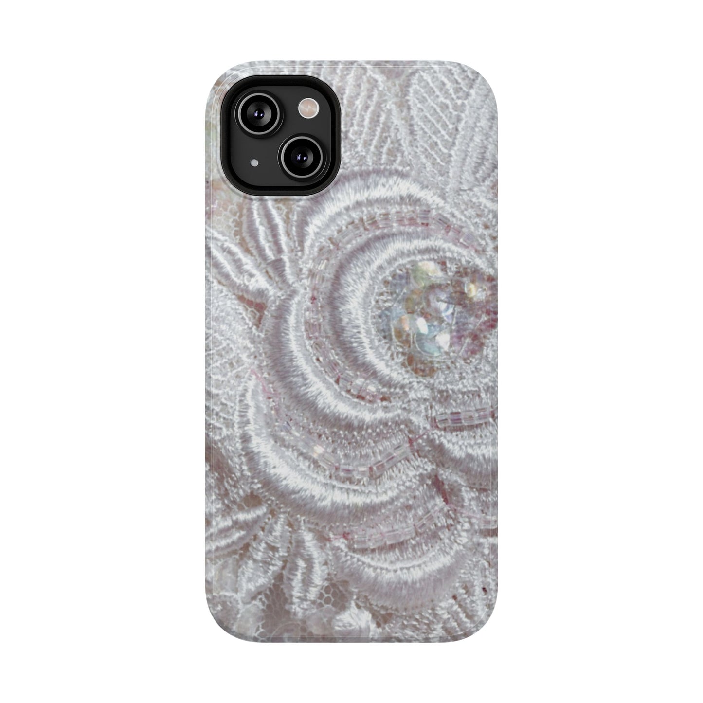 Impact-Resistant Phone Case – Lace Veil