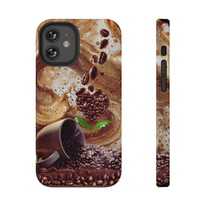 Impact-Resistant Phone Case – Love at First Sip – Compatible with iPhone 11–17 & Samsung Galaxy S22–S26 Series