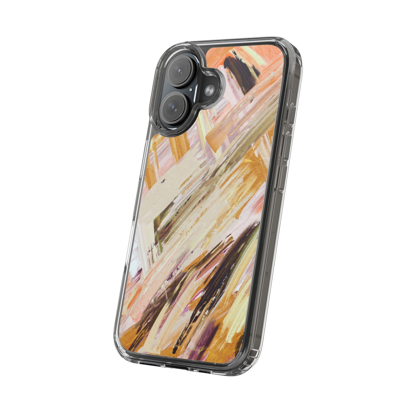 Clear Phone Case – Brush & Bronze
