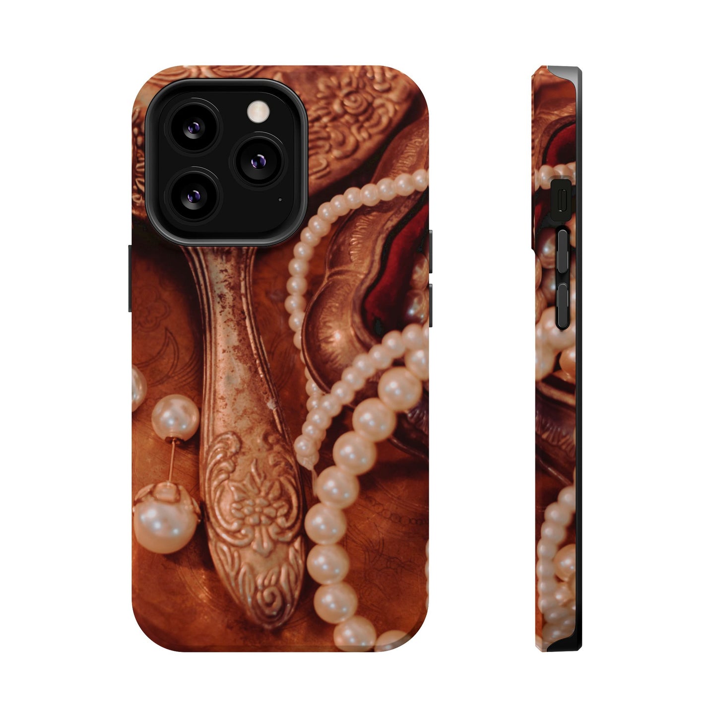 Wireless-Charging Compatible Case – Bronze Vanity