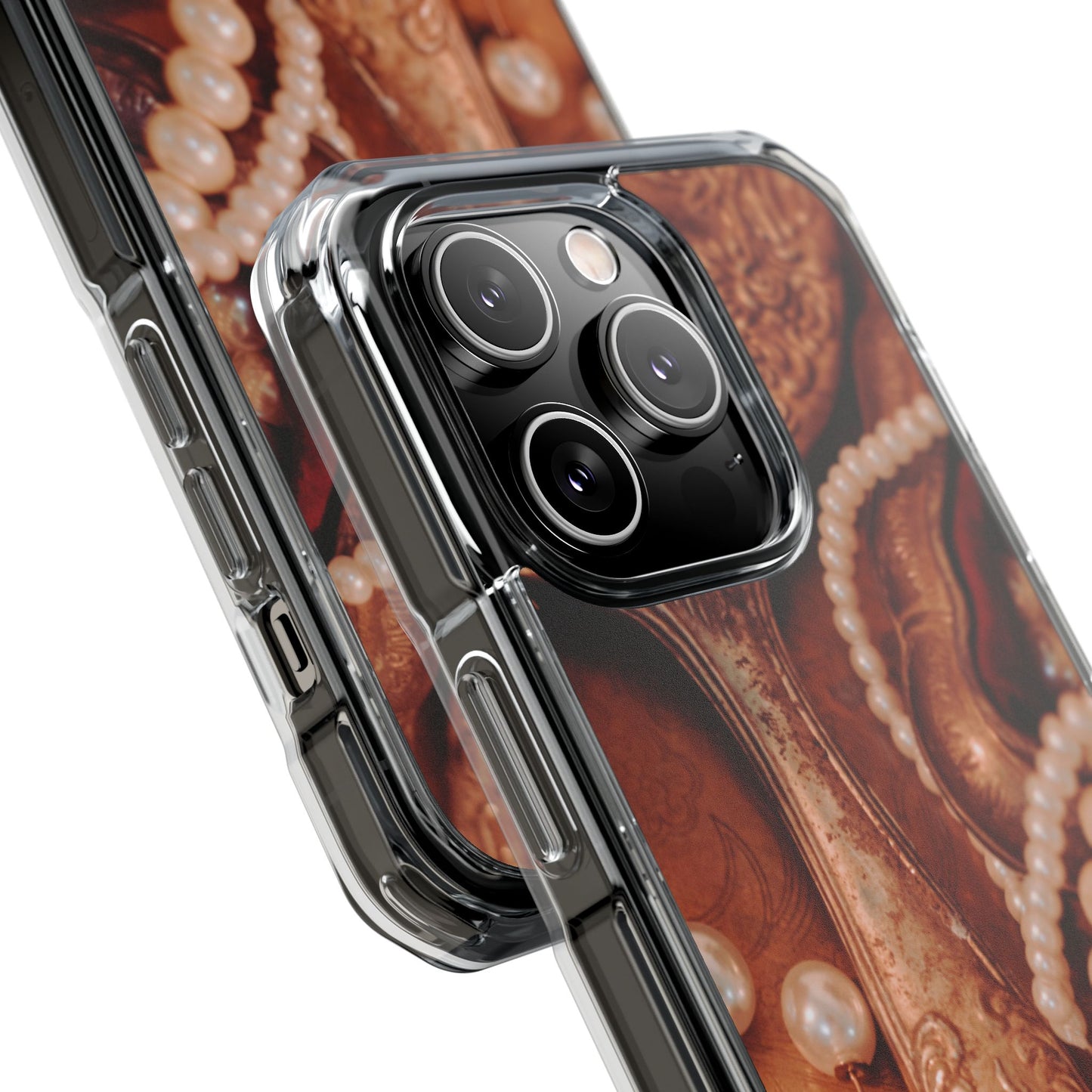 Clear Magnetic Phone Case – Bronze Vanity