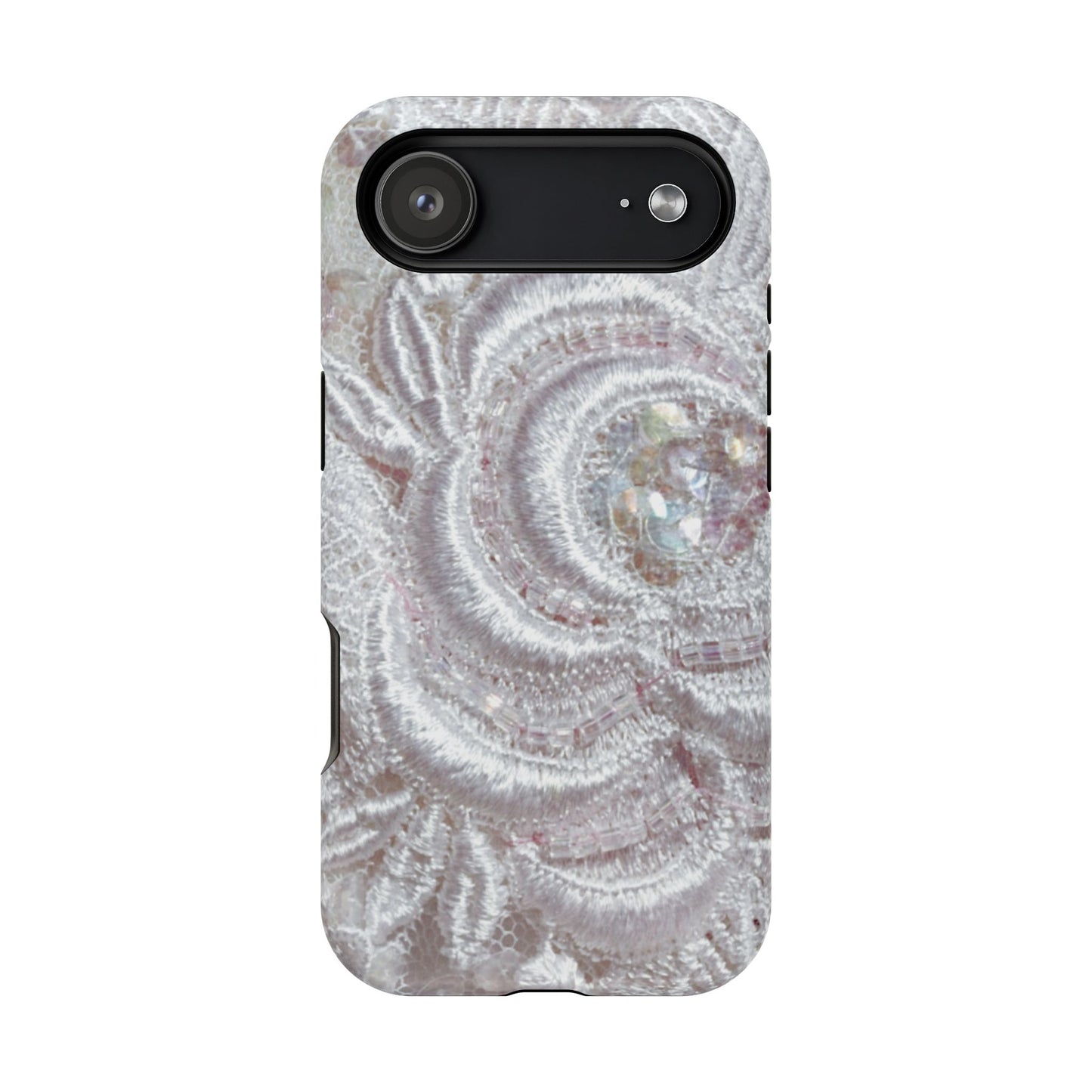 Wireless-Charging Compatible Case – Lace Veil