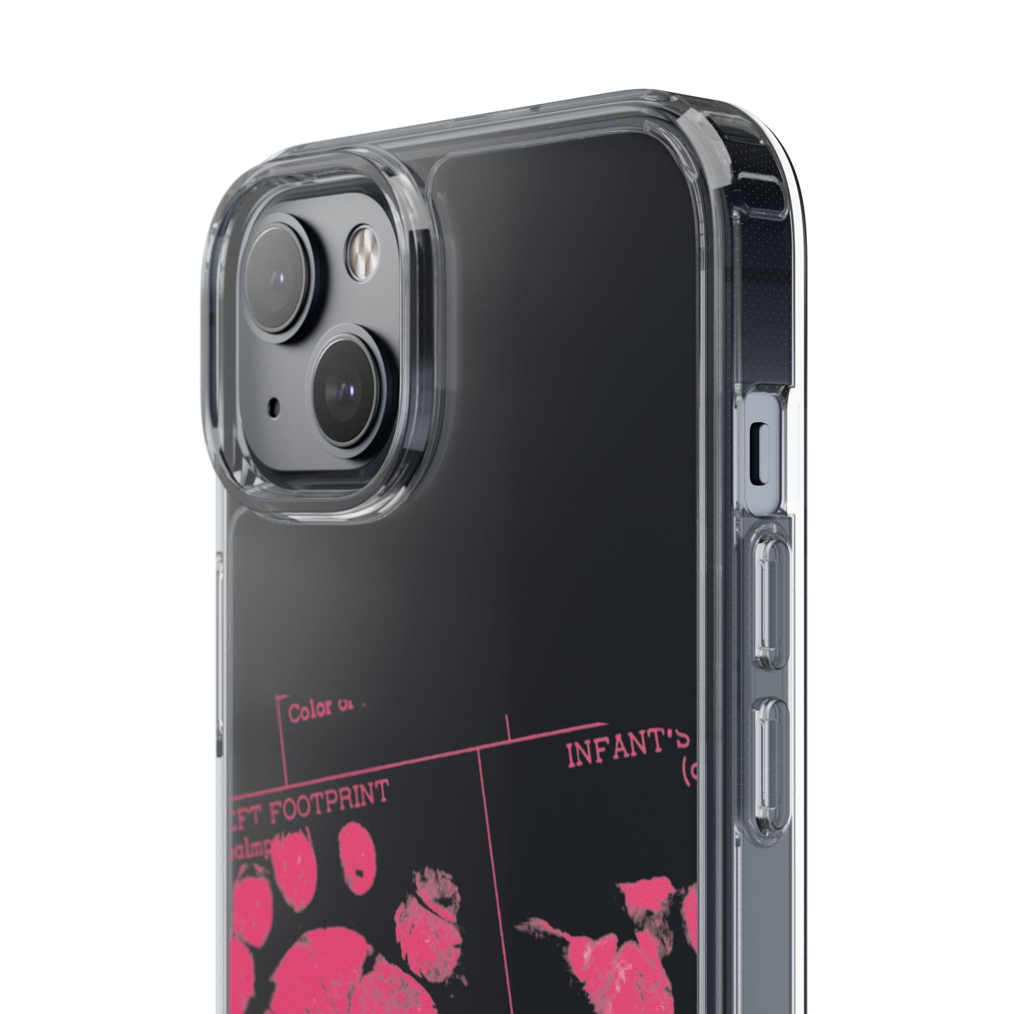 Clear Phone Case – Mom’s Little Pink Footprints