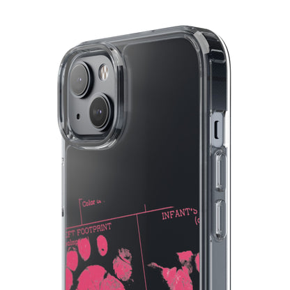 Clear Phone Case – Mom’s Little Pink Footprints