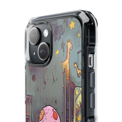 Clear Magnetic Phone Case — Cute Creepy Zombie Baby Design