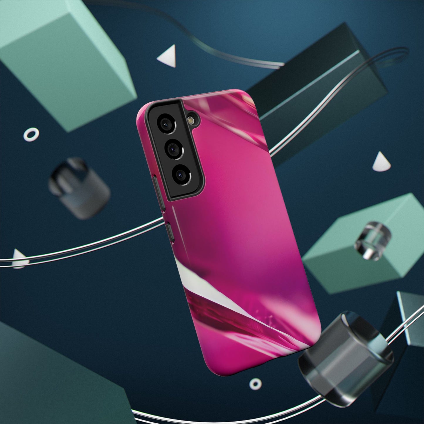 Impact-Resistant Phone Case – Magenta Motion