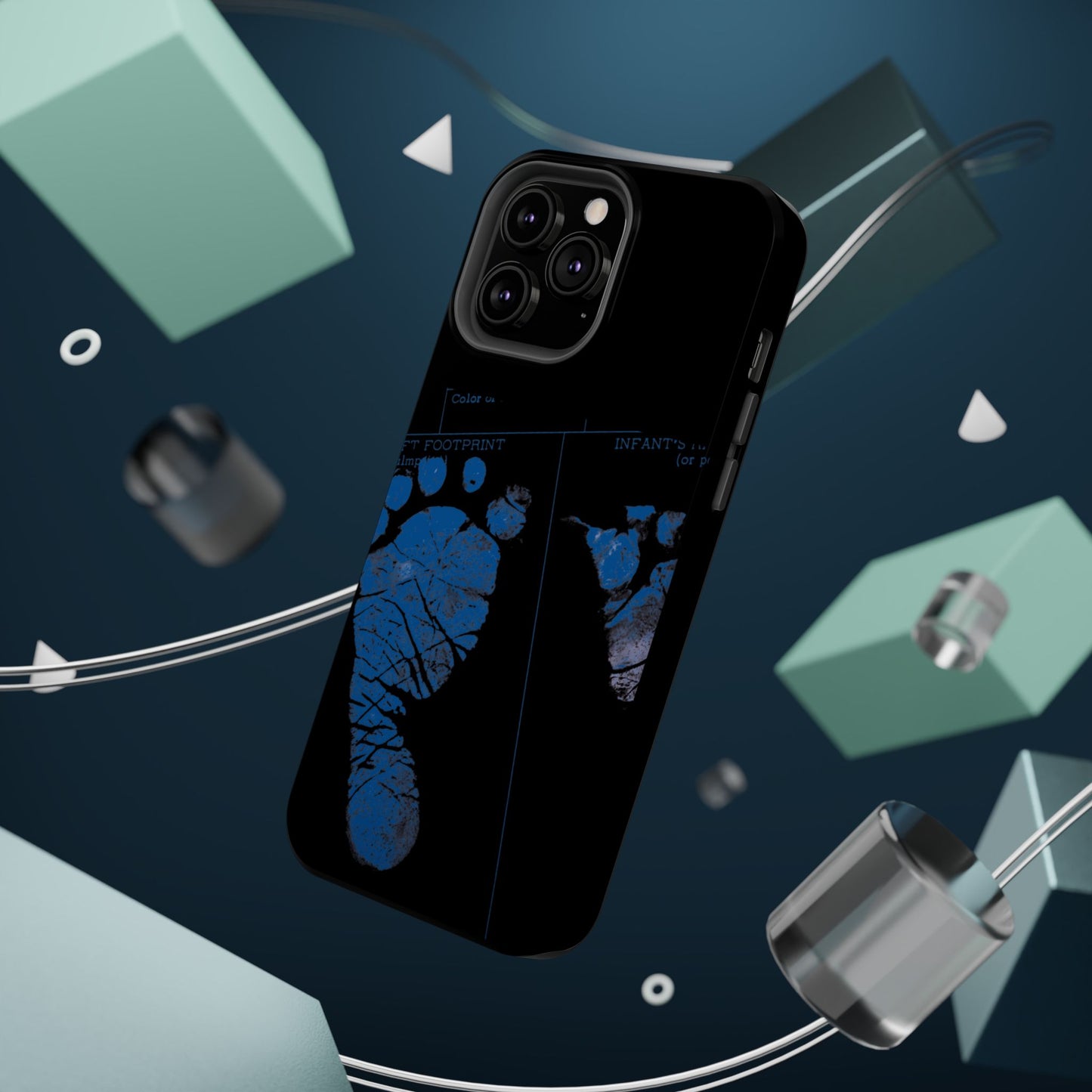 Wireless-Charging Compatible Case – Mom’s Little Blue Footprints