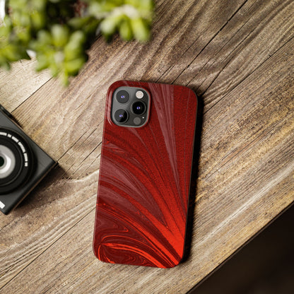 Slim Phone Case — Crimson Current