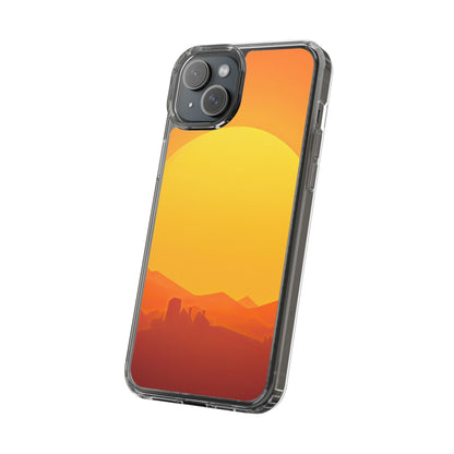 Clear Phone Case – Desert Sunrise