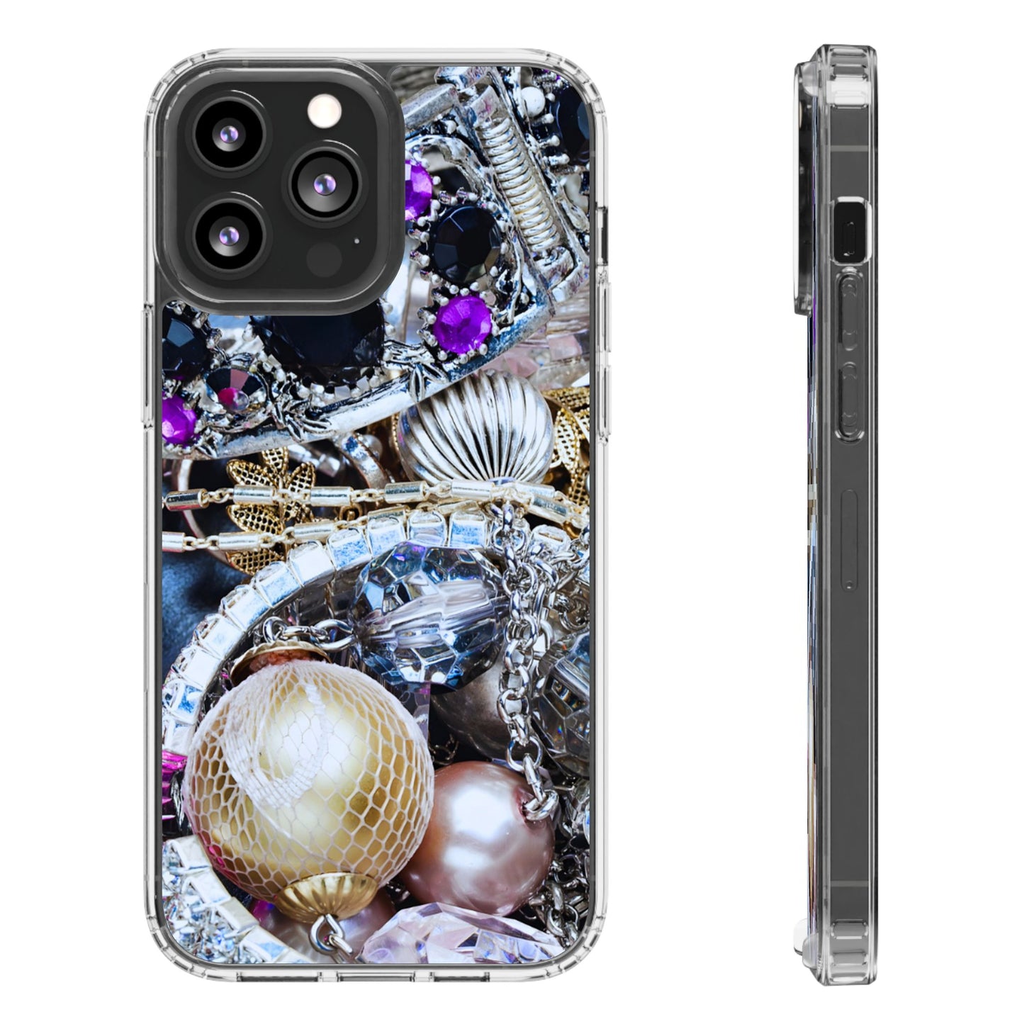Clear Phone Case – Chrome Jewel