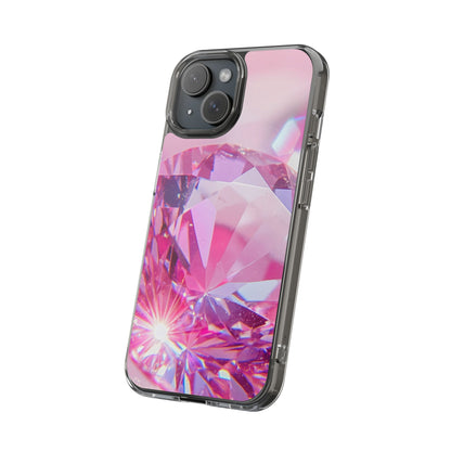 Clear Phone Case – Pink Ice