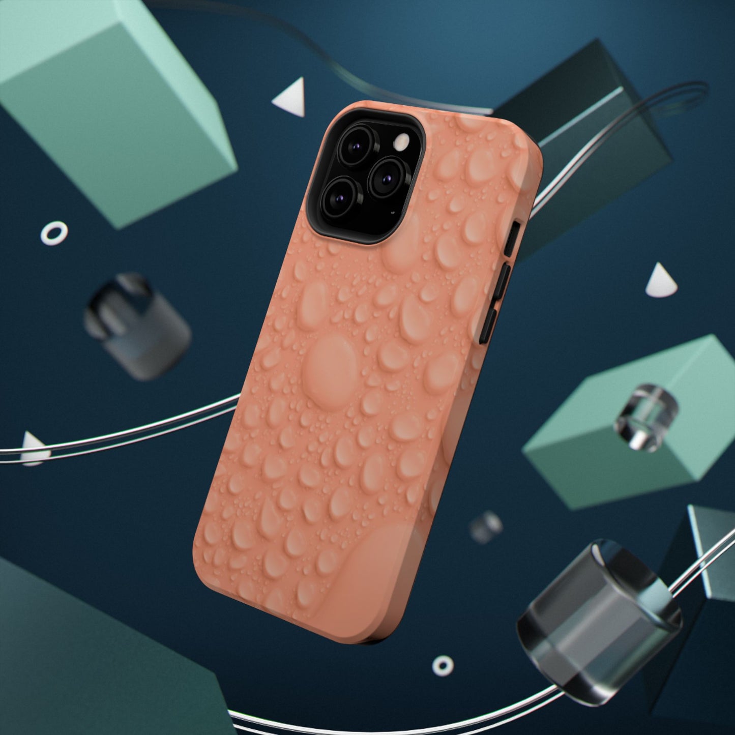 Impact-Resistant Phone Case – Apricot Rain