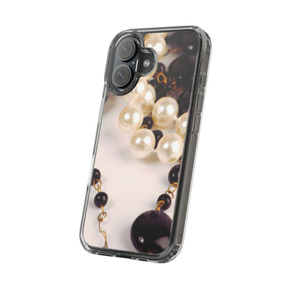 Clear Phone Case – Noir Pearl