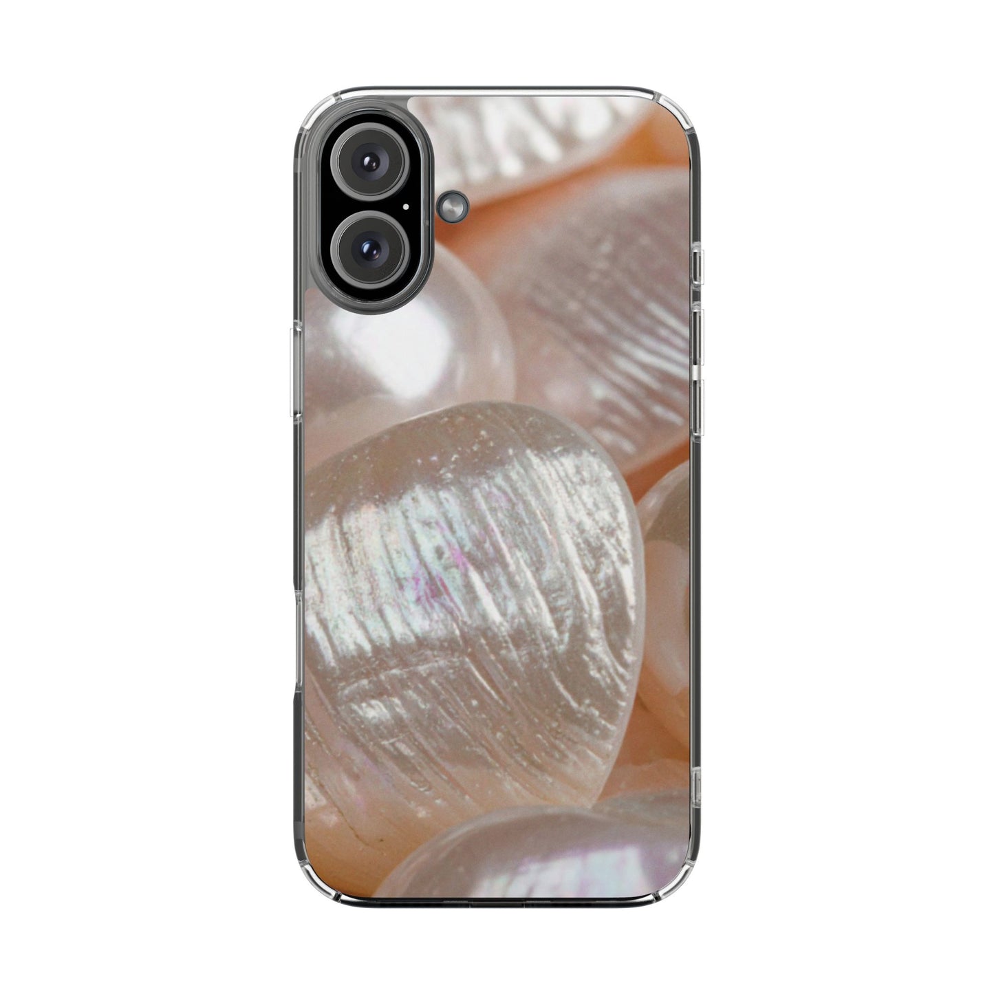 Clear Phone Case – Blush Pearl