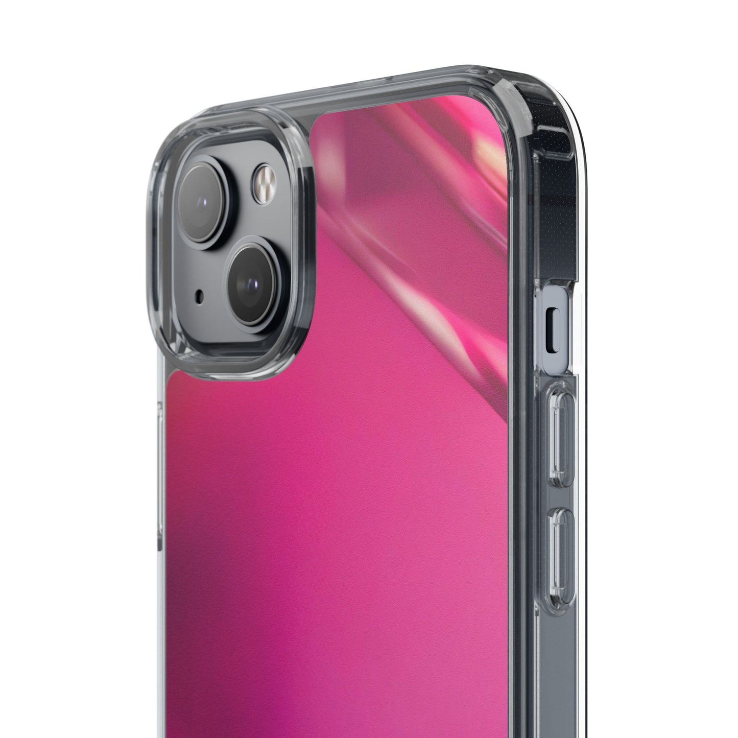 Clear Phone Case – Magenta Motion