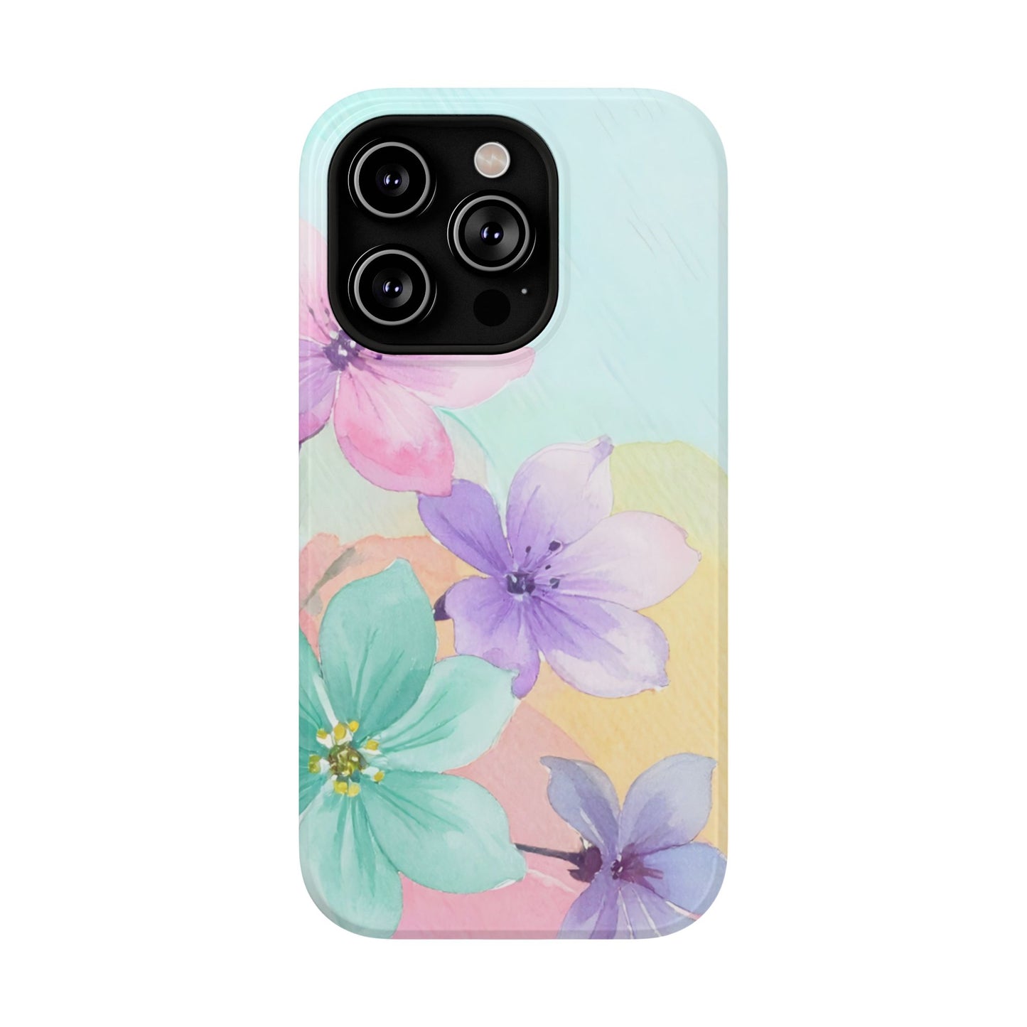 Impact-Resistant Phone Case – Water Petal