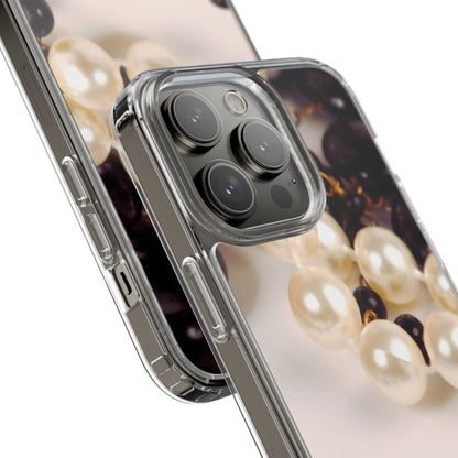 Clear Phone Case – Noir Pearl