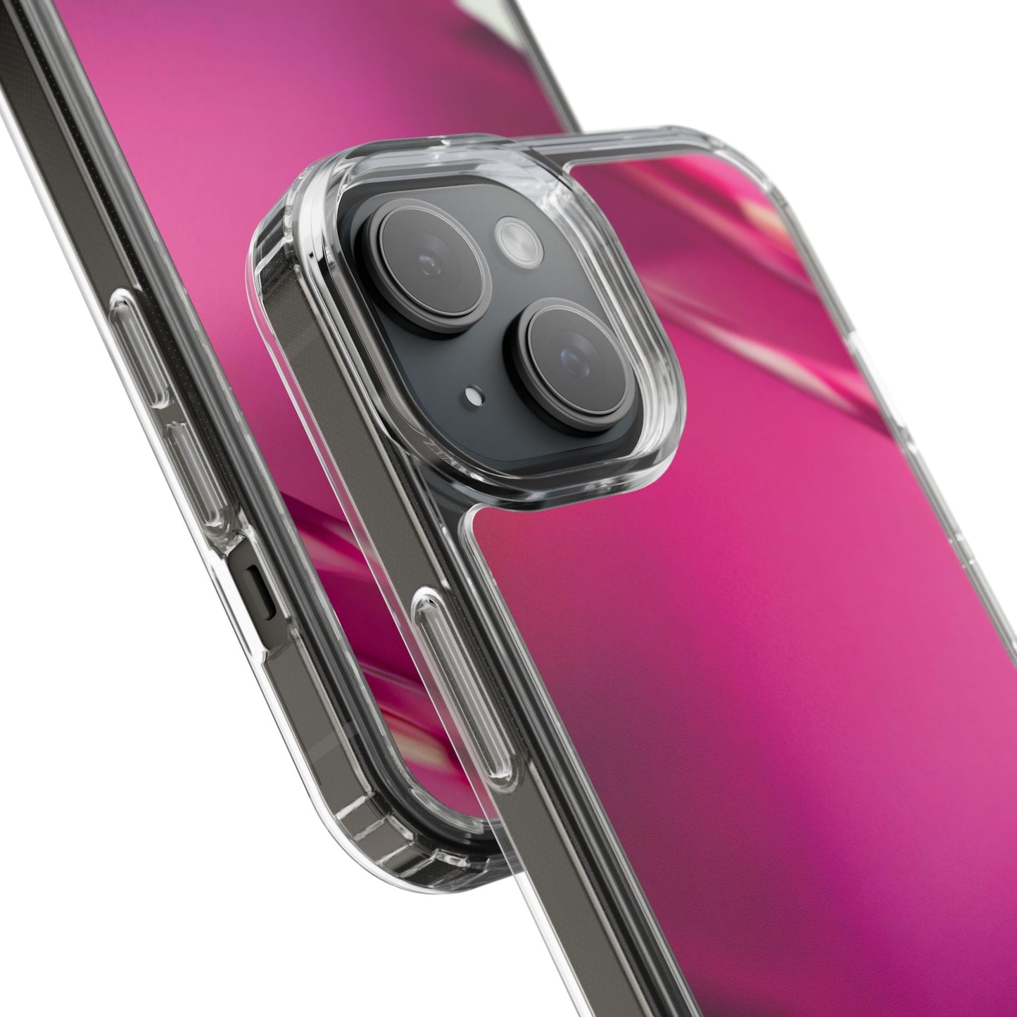 Clear Phone Case – Magenta Motion