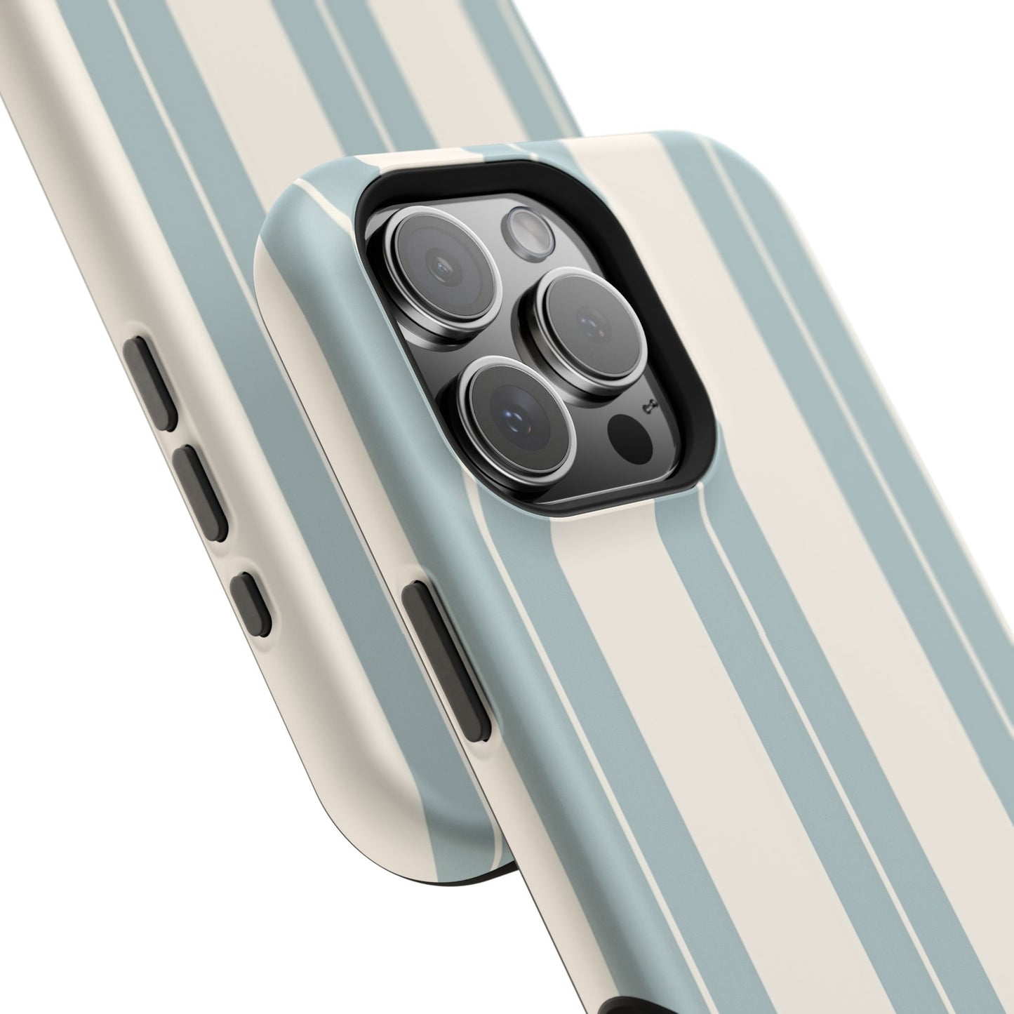 Wireless-Charging Compatible Case – Coastal Stripe