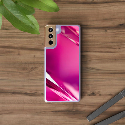 Clear Phone Case – Magenta Motion