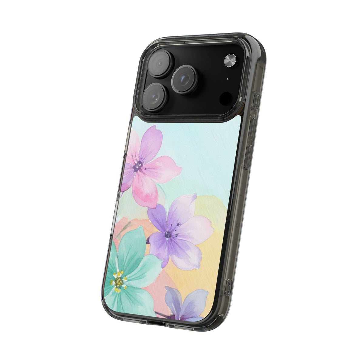 Clear Phone Case – Water Petal