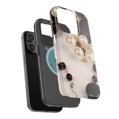 Wireless-Charging Compatible Case – Noir Pearl