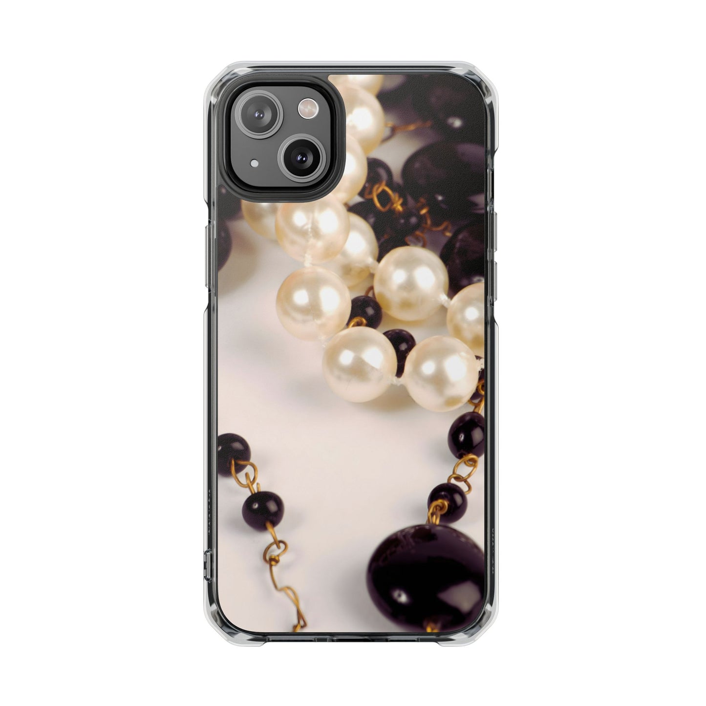 Clear Magnetic Phone Case – Noir Pearl