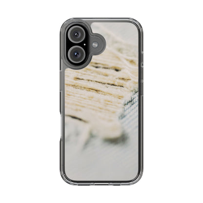 Clear Phone Case – Woven Warmth