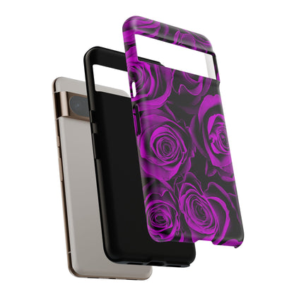Protective Phone Case – Amethyst Roses