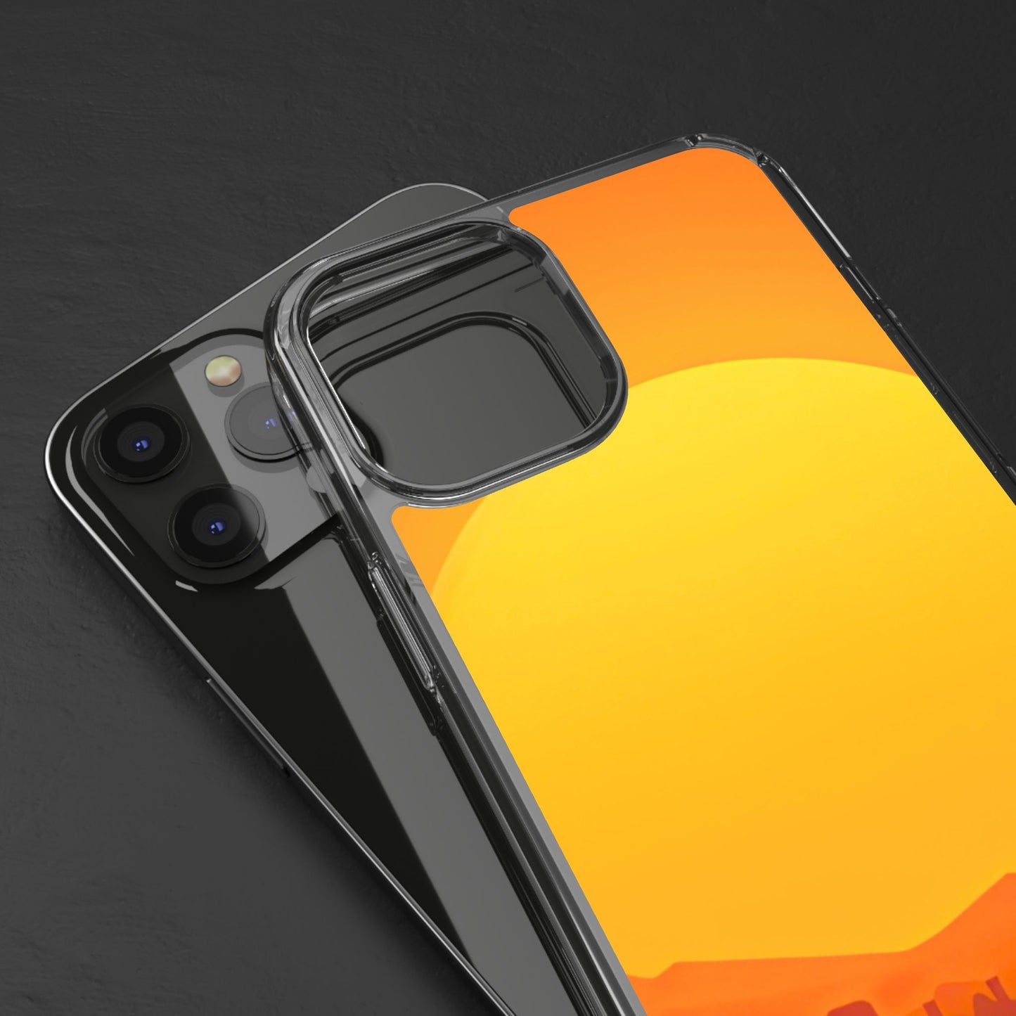 Clear Phone Case – Desert Sunrise