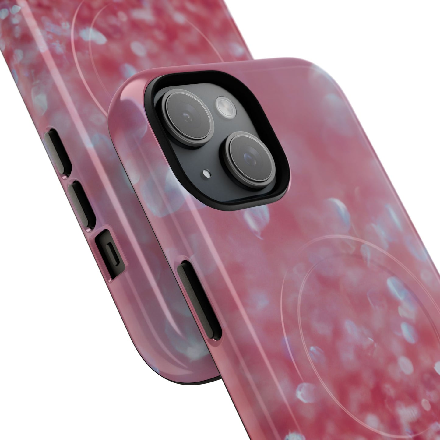 Protective Magnetic Phone Case – Rosé Sparkle