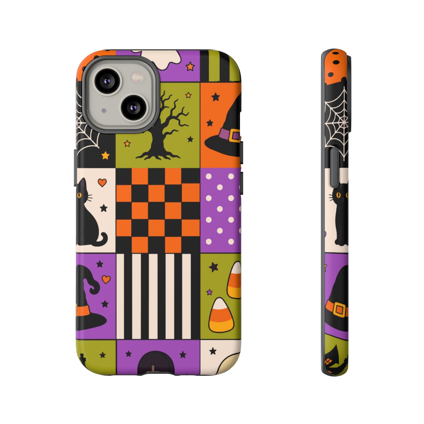 Protective Phone Case – Spooky Patchwork