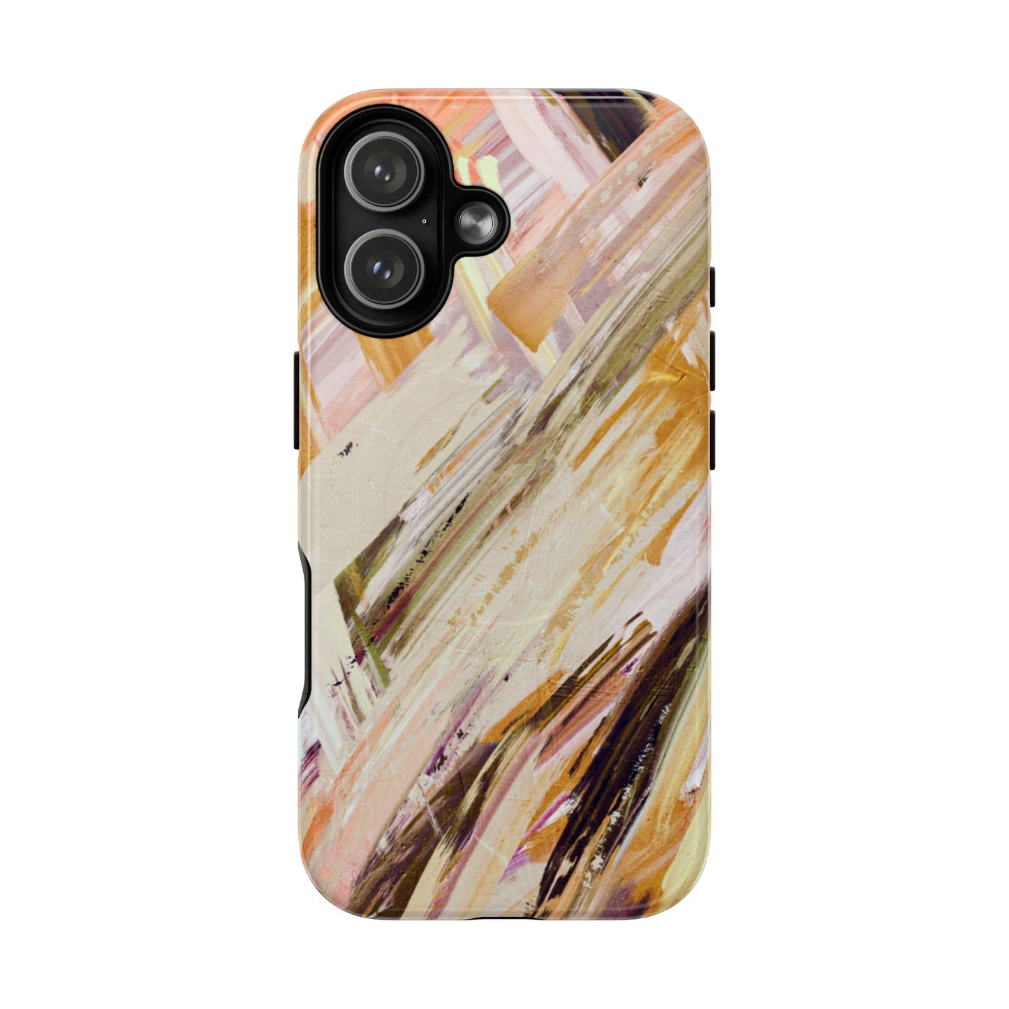 Protective Magnetic Phone Case – Brush & Bronze