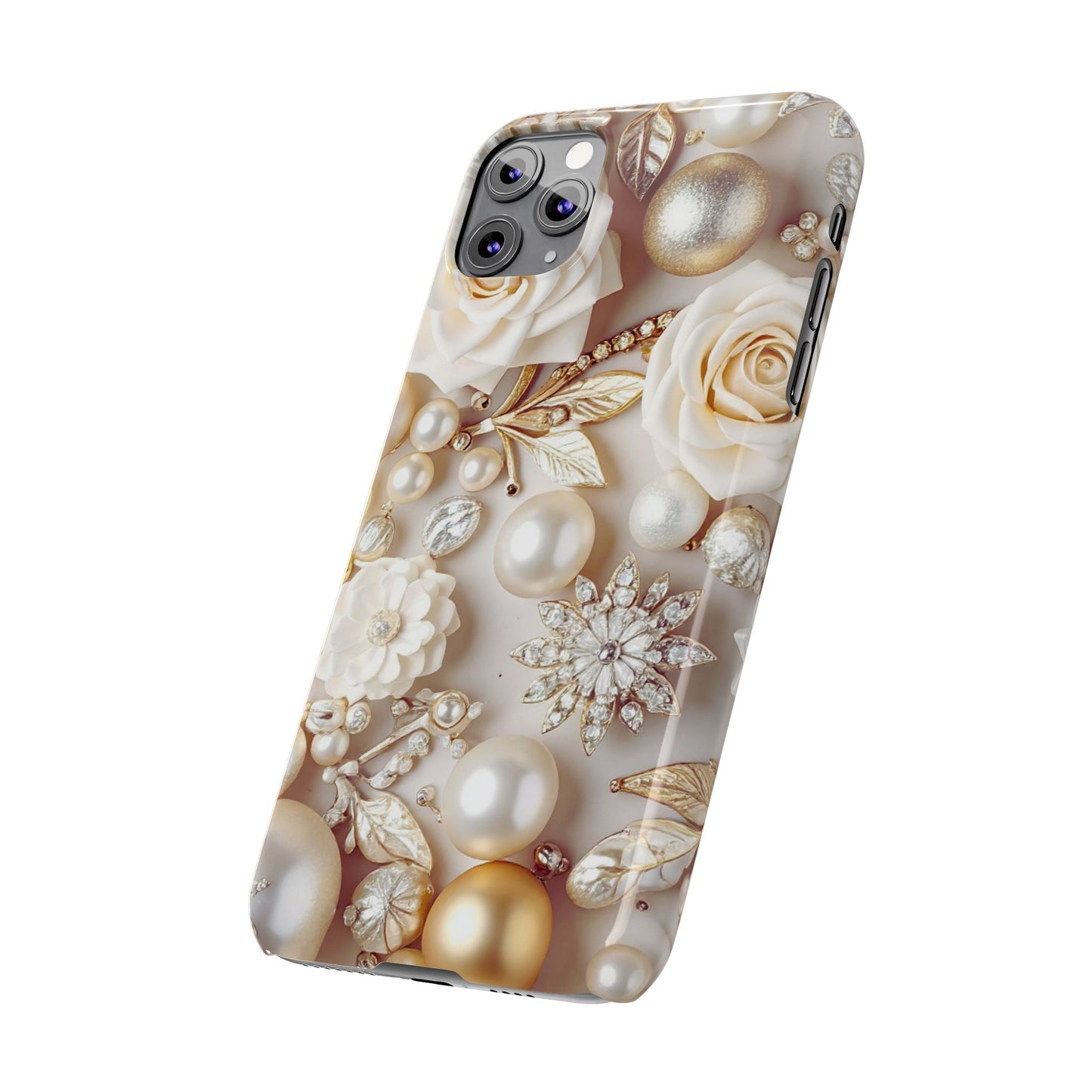 Slim Phone Case – Ivory Opulence