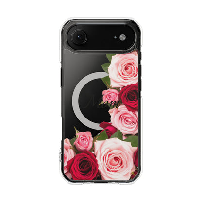 Clear Magnetic Phone Case – Mom’s Rose Bouquet