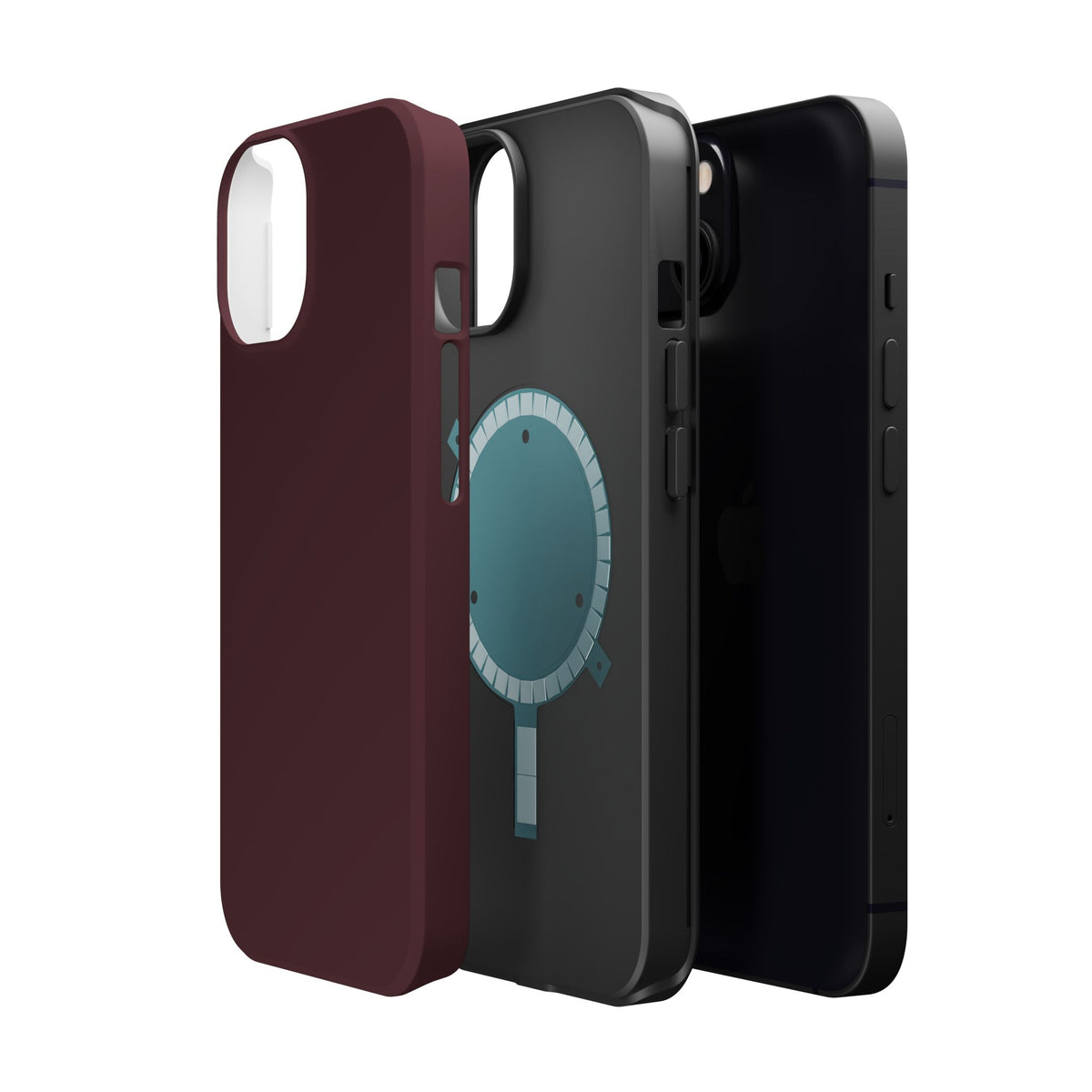 Wireless-Charging Compatible Case – Mulled Wine – Compatible with iPhone 13–17 & Samsung Galaxy S25–S26 Series