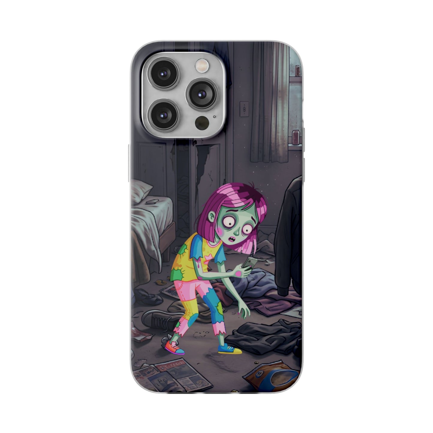 Zombie Girl Phone Case — Cute Creepy Cartoon Phone Cover