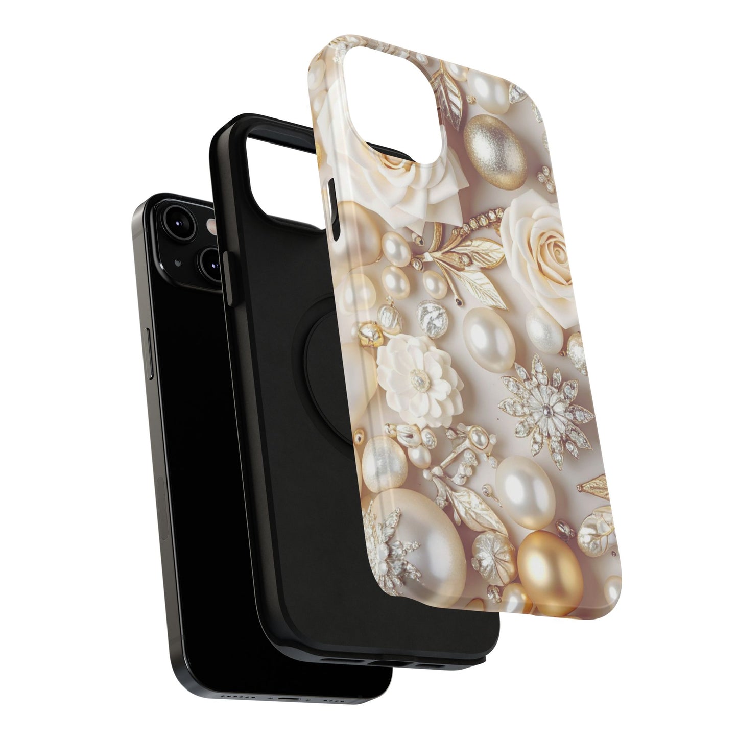 Impact-Resistant Phone Case – Ivory Opulence