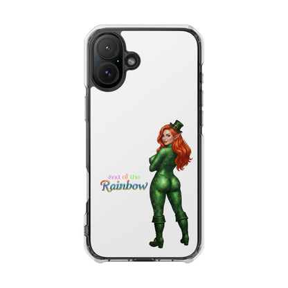 Clear Magnetic Phone Case – “End of the Rainbow” St. Patrick’s Day Design