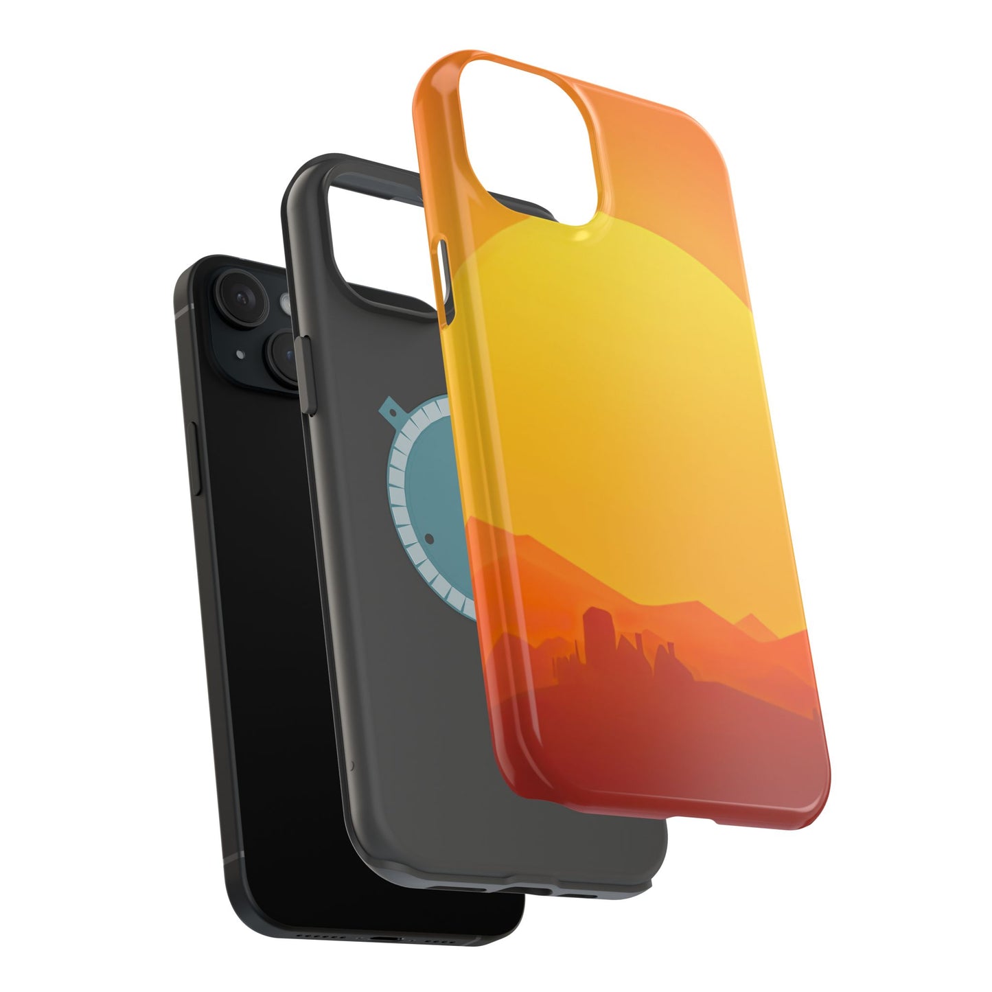 Wireless-Charging Compatible Case – Desert Sunrise