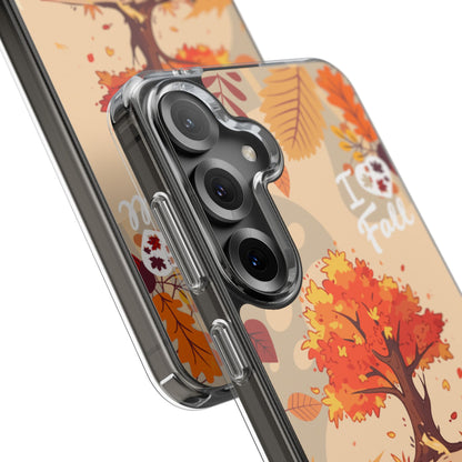 Clear Phone Case – Fall in Love