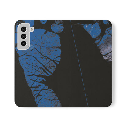 Flip Case – Mom’s Little Blue Footprints