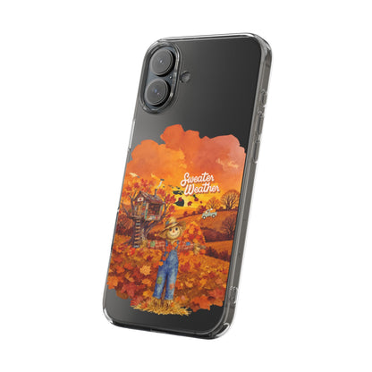 Clear Phone Case – Sweater Weather – Compatible with iPhone 13–17 & Samsung Galaxy S25–S26 Series